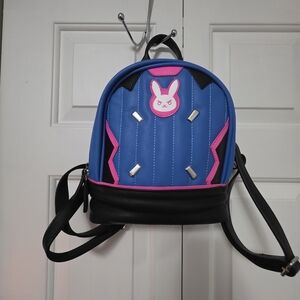Overwatch D.Va Mini Blue And Pink Bunny Backpack